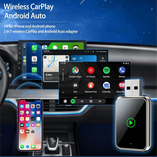 WireFree CarPlay Adapter – Wireless Freedom for CarPlay & Android Auto - TrendyShopy