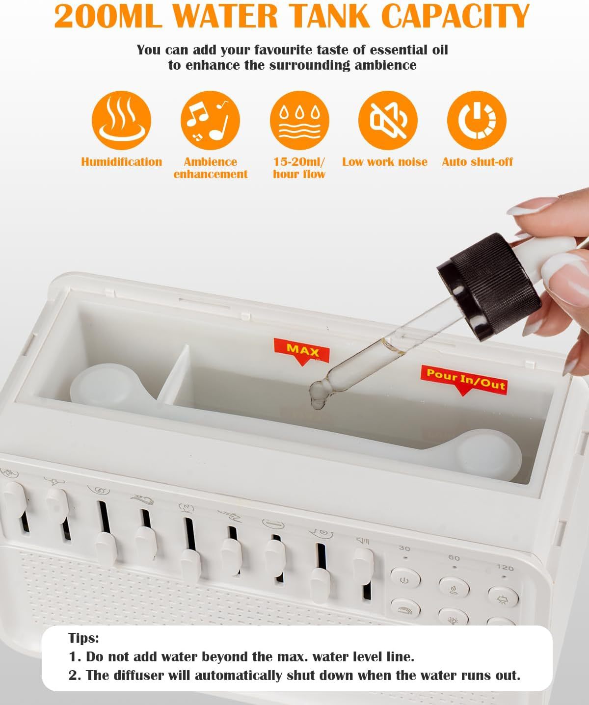 DreamMix Pro – White Noise Sound Machine with Scented Mist & Night Light - TrendyShopy