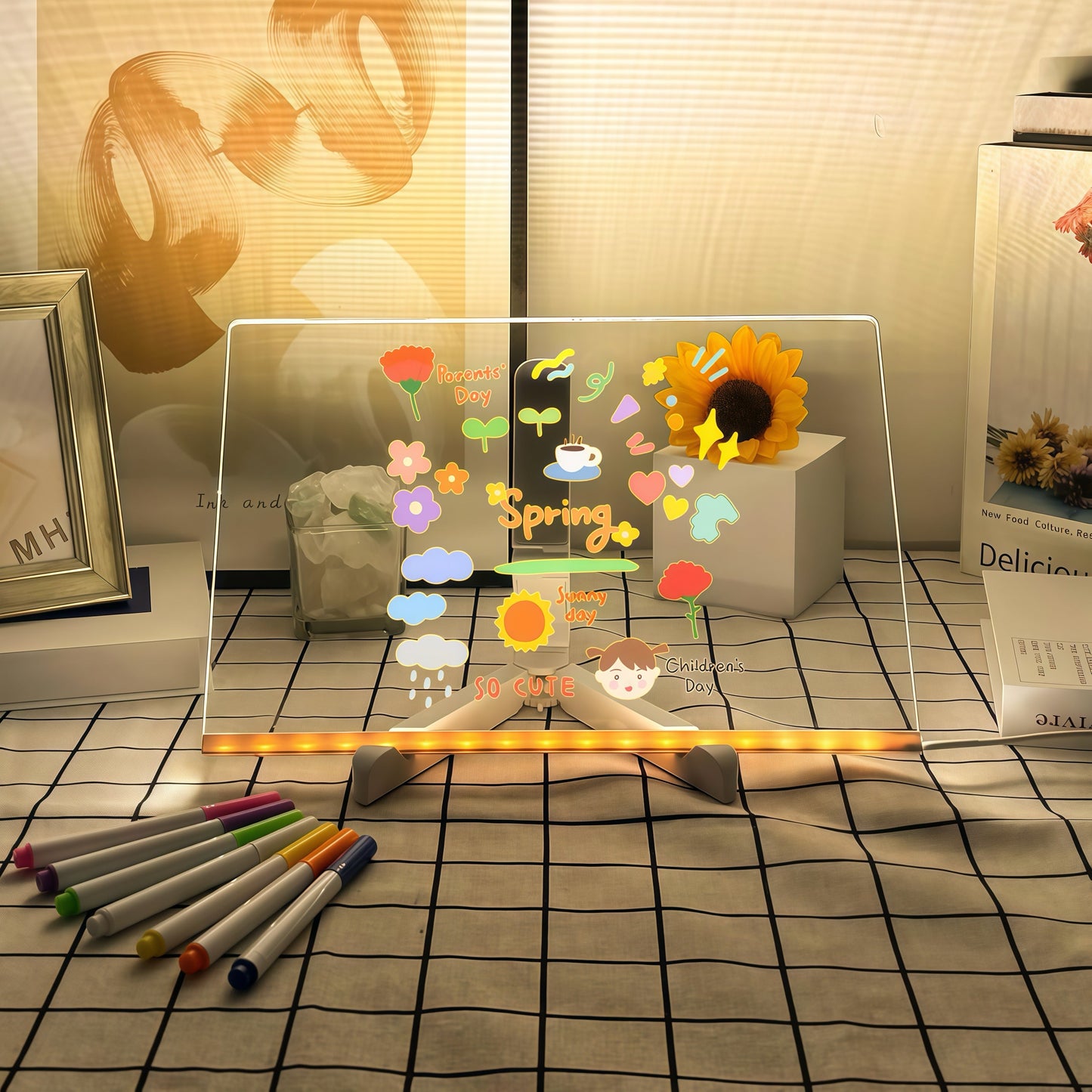 GlowBoard - LED Light-Up Writing & Drawing Board - TrendyShopy