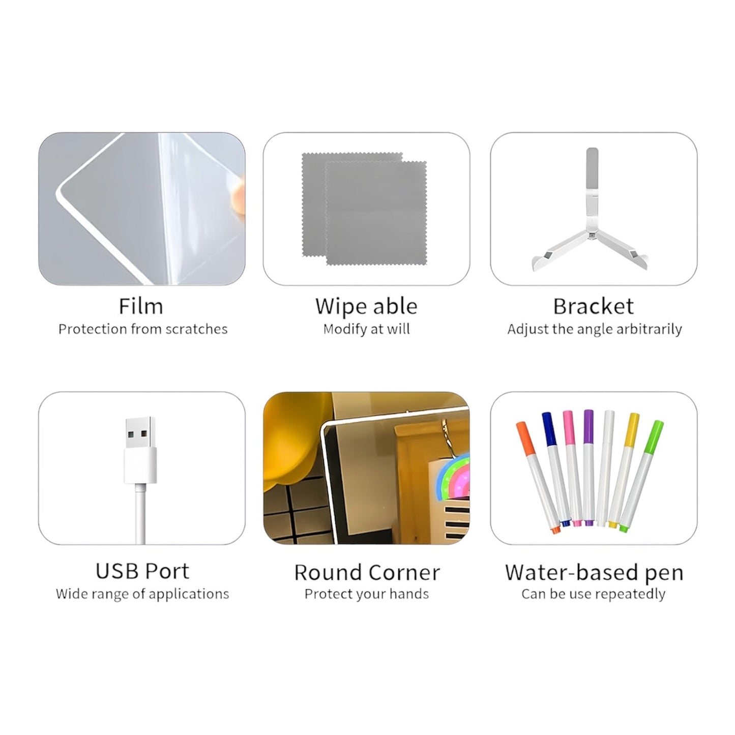 GlowBoard - LED Light-Up Writing & Drawing Board - TrendyShopy