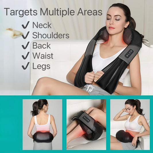 Heated Neck, Shoulder, and Back Massager - TrendyShopy