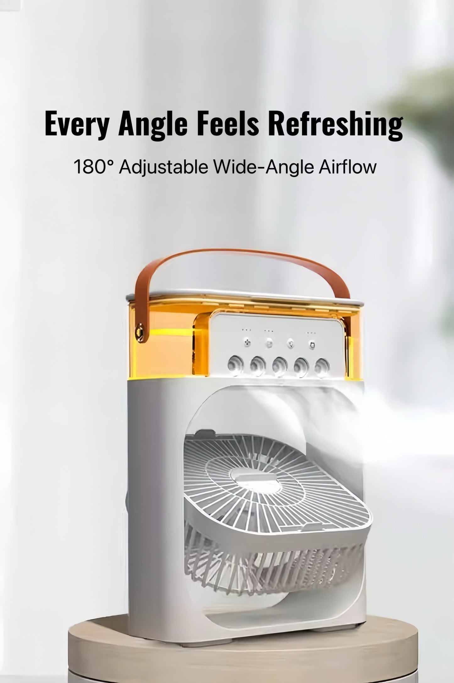 ChillBreeze Pro – Personal Cooling Fan with Adjustable Mist & Ambient Light - TrendyShopy