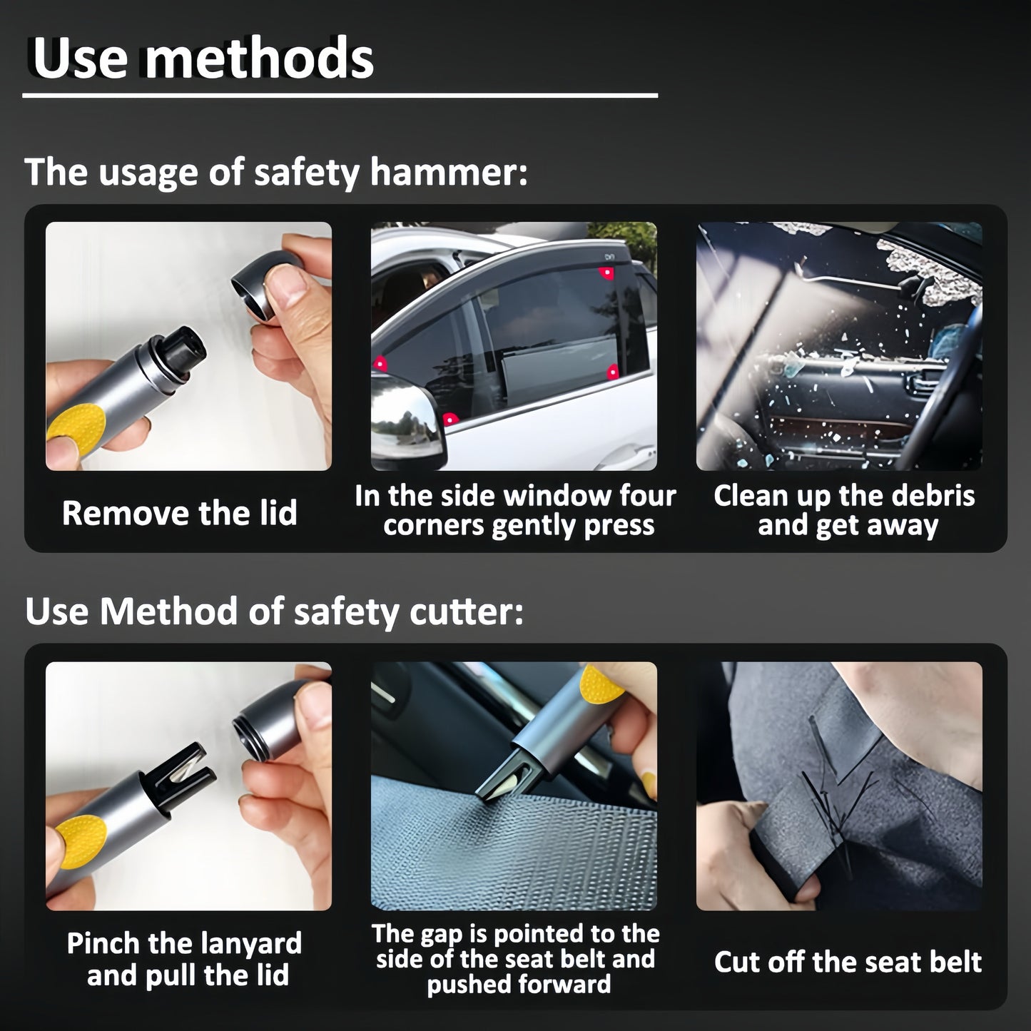 CrashEscape Mini – Emergency Window Breaker & Seatbelt Cutter - TrendyShopy