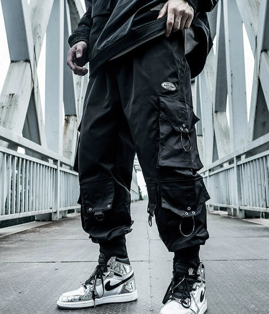 Guochao multi-pocket paratrooper cargo pants - TrendyShopy