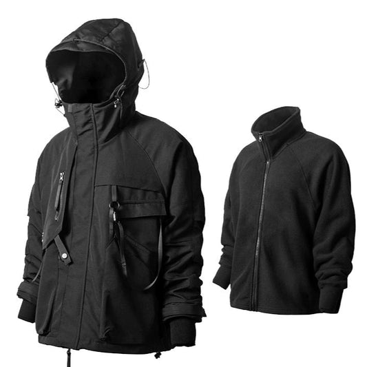 AOGZ jacket style men's and women's loose jacket multi-pocket luxury American couple outdoor functional cargo jacket - TrendyShopy