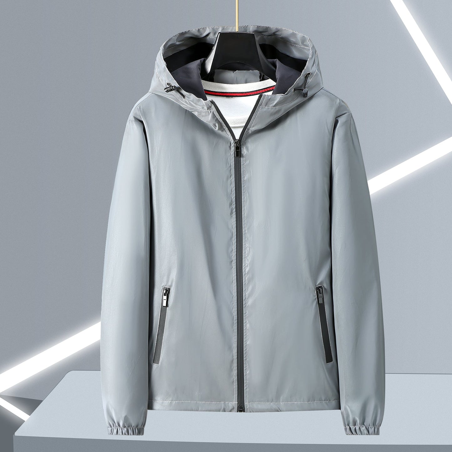Chromashift Reflective Windbreaker – Daily Wear, Night Runs, Rides & Color-Shifting - TrendyShopy