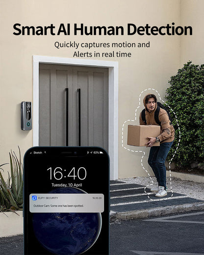 GuardianBell Pro – Smart WiFi Doorbell & Security Cam in One - TrendyShopy