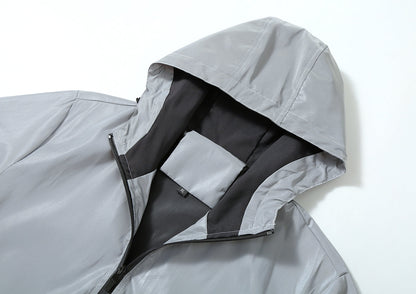 Chromashift Reflective Windbreaker – Daily Wear, Night Runs, Rides & Color-Shifting - TrendyShopy