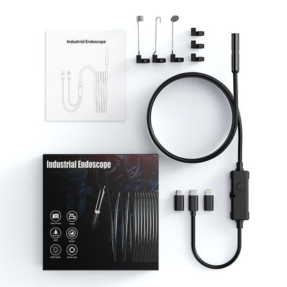 FlexScope Pro – Plug & View Inspection Cam with 5M Bendable Cable and Swappable Tool Tips - TrendyShopy