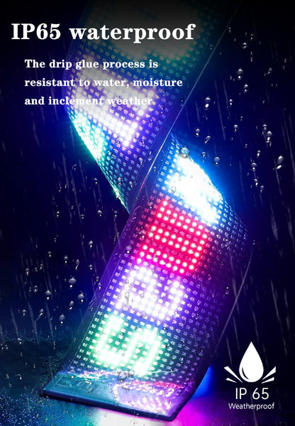 GlowPanel X – Programmable Car LED Display with Smart Remote Control - TrendyShopy