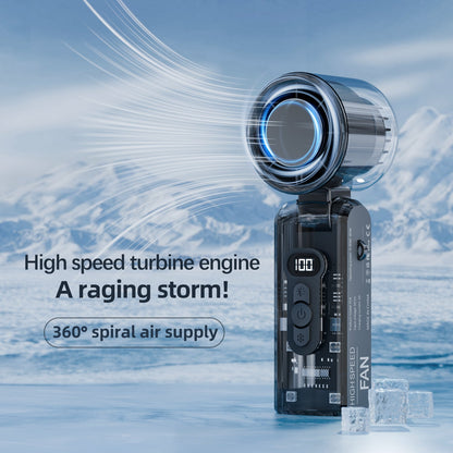 IceRush Turbo – Handheld Fan with Instant Cooling Plate & LED Light - TrendyShopy