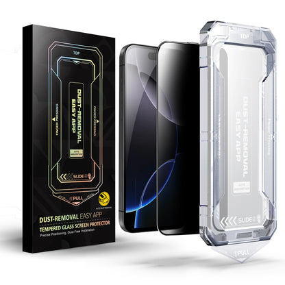 SmoothShield 2 Packs – Tempered Glass Screen Protector with Anti-Scratch Anti-Fingerprint Privacy & Auto Dust-Free Install - TrendyShopy