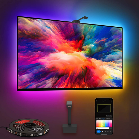 GlowSync™ HD – Smart LED TV Backlight Strip with Real-Time Screen Sync (50–65” TVs Only) - TrendyShopy
