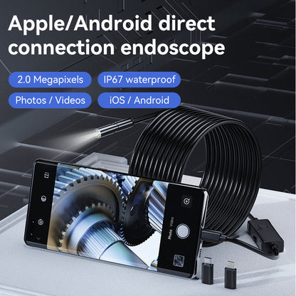 FlexScope Pro – Plug & View Inspection Cam with 5M Bendable Cable and Swappable Tool Tips - TrendyShopy