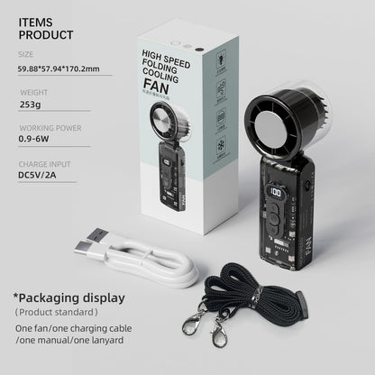 IceRush Turbo – Handheld Fan with Instant Cooling Plate & LED Light - TrendyShopy