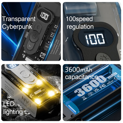 IceRush Turbo – Handheld Fan with Instant Cooling Plate & LED Light - TrendyShopy