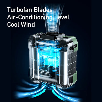 CoolBelt Pro – Wearable Waist Fan & Power Bank with Desktop Stand - TrendyShopy