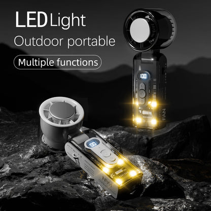 IceRush Turbo – Handheld Fan with Instant Cooling Plate & LED Light - TrendyShopy