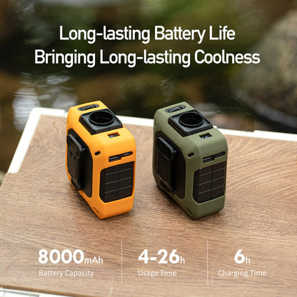 CoolBelt Pro – Wearable Waist Fan & Power Bank with Desktop Stand - TrendyShopy