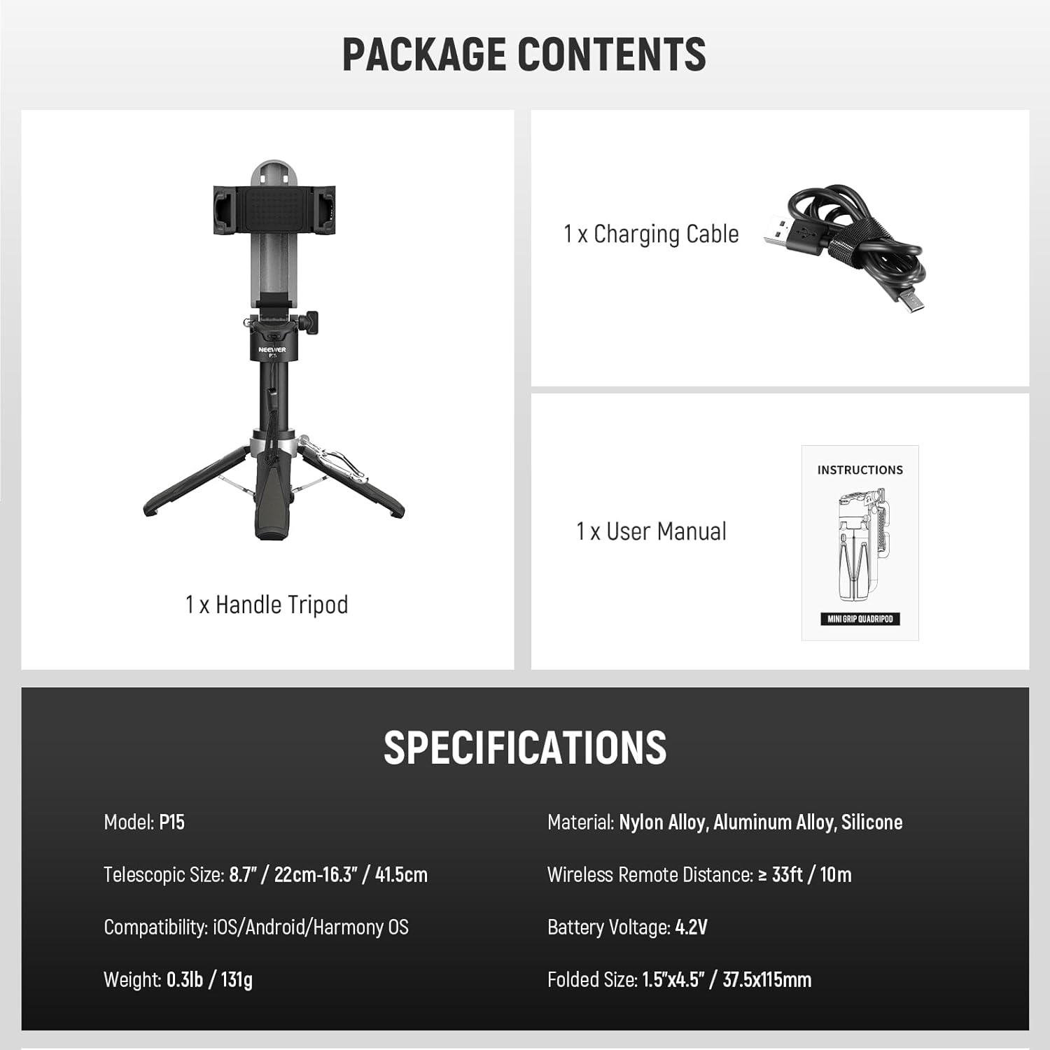 SnapPro 3-in-1 Creator Stick – Tripod, Selfie, Grip - TrendyShopy