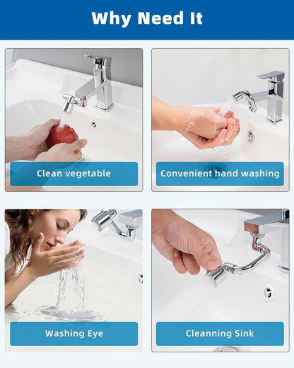 FlexiFlow 1080° Rotating Faucet Extender - TrendyShopy