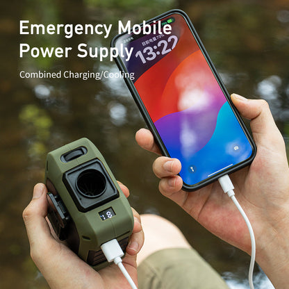 CoolBelt Pro – Wearable Waist Fan & Power Bank with Desktop Stand - TrendyShopy