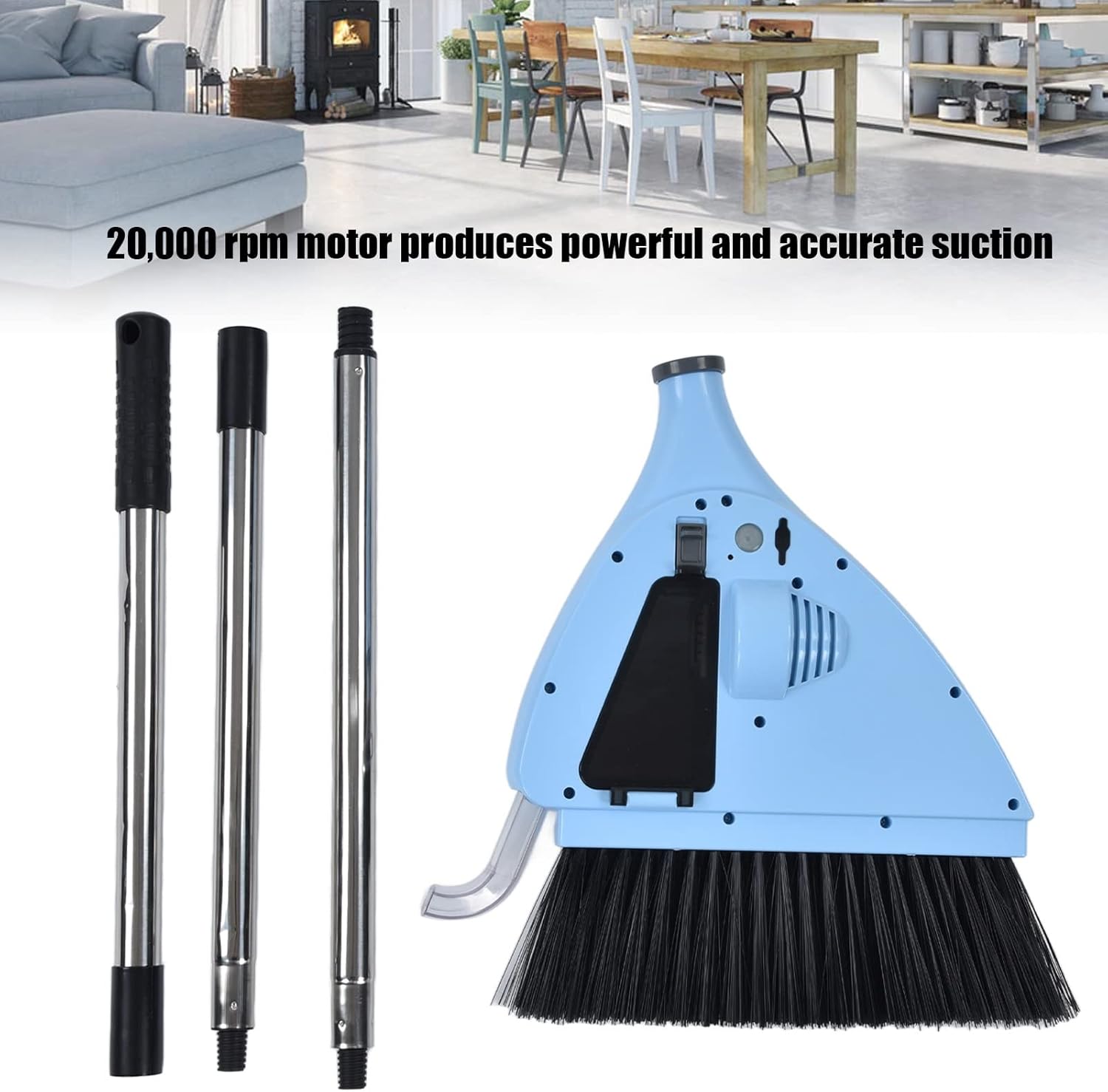 [GOLD] LineVac Broom – Built-in Suction for Easier Sweeping - TrendyShopy