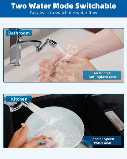 FlexiFlow 1080° Rotating Faucet Extender - TrendyShopy