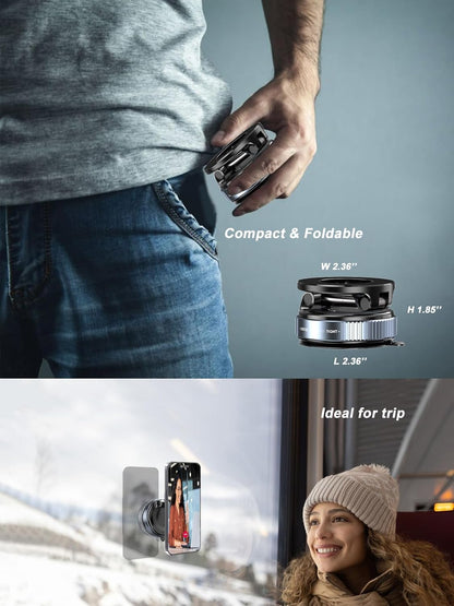 Snanlen 360° Magnetic Suction Phone Mount - The Ultimate Hands-Free Holder - TrendyShopy