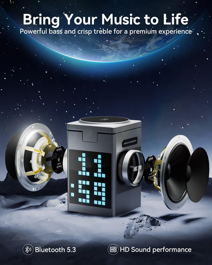 PixelCharge 3-in-1 Bluetooth Speaker & Charging Station - TrendyShopy