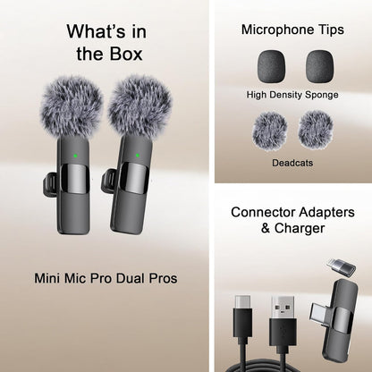 ClipMic Duo – Wireless Noise-Reducing Mic Set - TrendyShopy