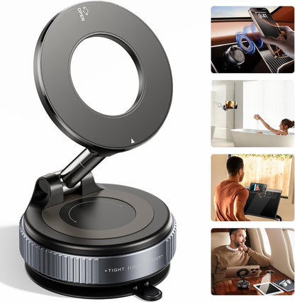 Snanlen 360° Magnetic Suction Phone Mount - The Ultimate Hands-Free Holder - TrendyShopy