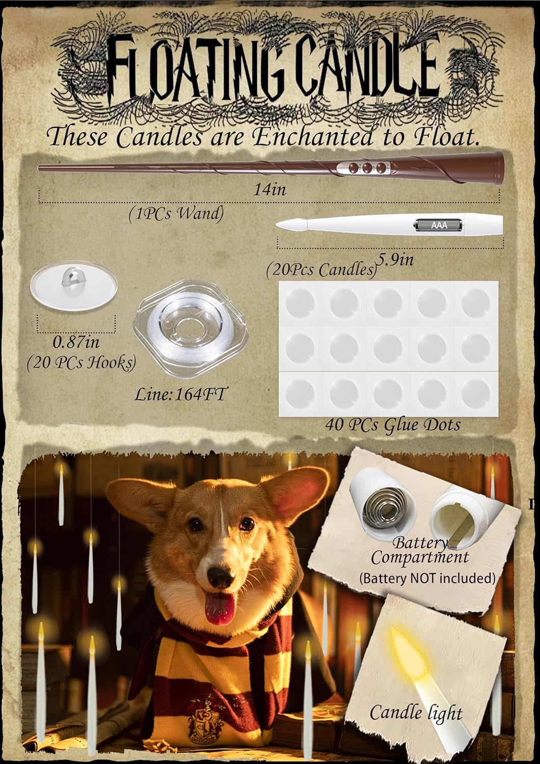 SpellGlow Floating Candles - TrendyShopy