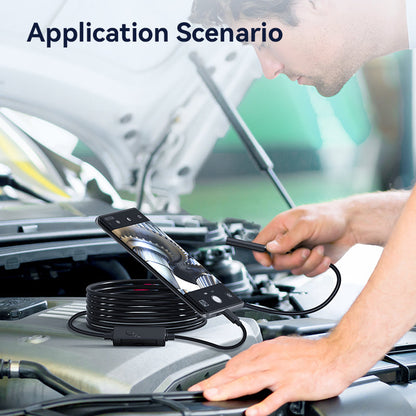 FlexScope Pro – Plug & View Inspection Cam with 5M Bendable Cable and Swappable Tool Tips - TrendyShopy