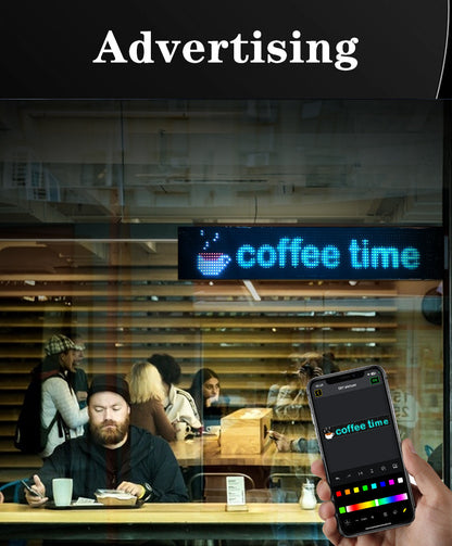 GlowPanel X – Programmable Car LED Display with Smart Remote Control - TrendyShopy