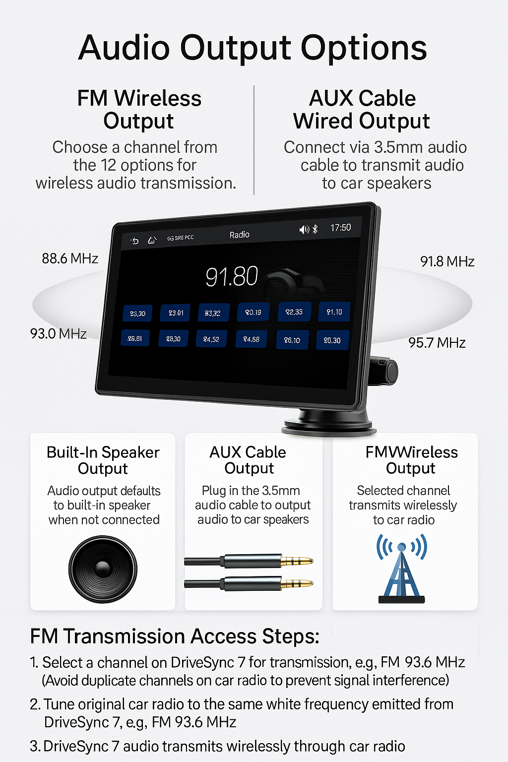[GOLD] DriveSync 7 – Wireless CarPlay & Android Auto Screen - TrendyShopy
