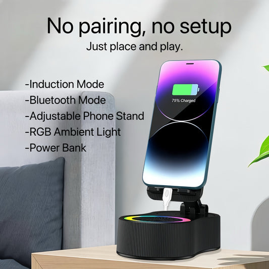 SonicDrop Dock – No-Pair Magic Speaker & Charging Stand - TrendyShopy