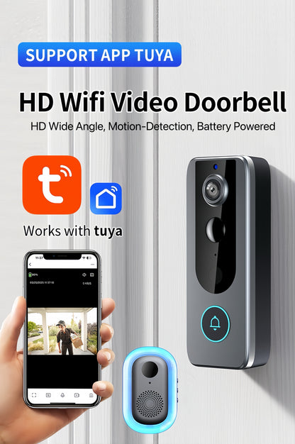 GuardianBell Pro – Smart WiFi Doorbell & Security Cam in One - TrendyShopy
