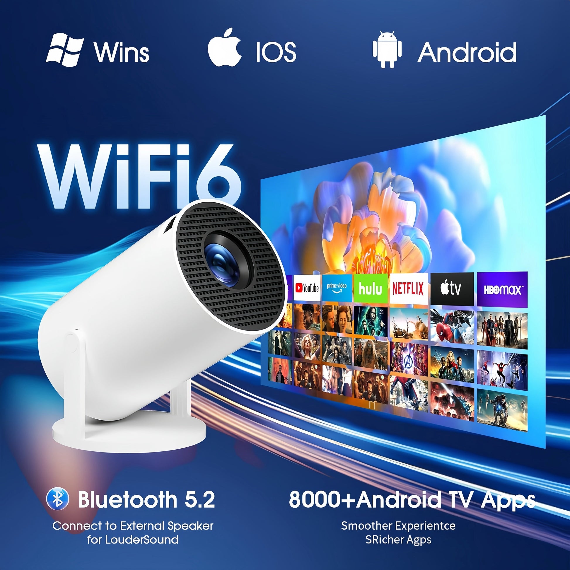 PocketBeam Smart 180° Projector - TrendyShopy