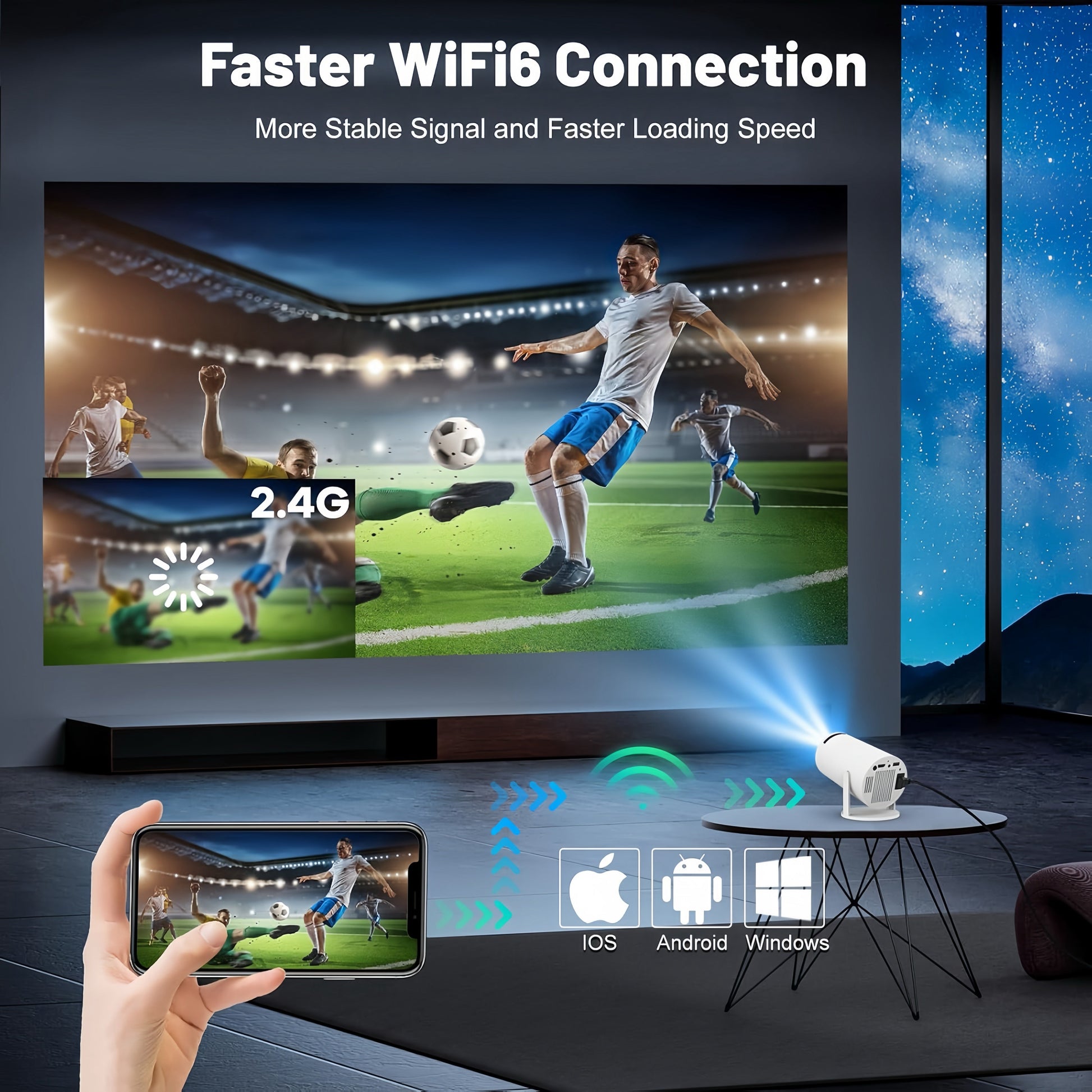 PocketBeam Smart 180° Projector - TrendyShopy