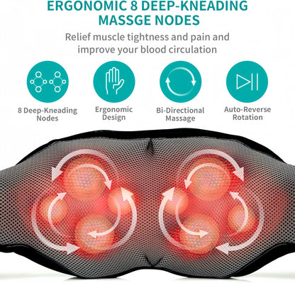 Heated Neck, Shoulder, and Back Massager - TrendyShopy