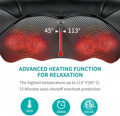 Heated Neck, Shoulder, and Back Massager - TrendyShopy