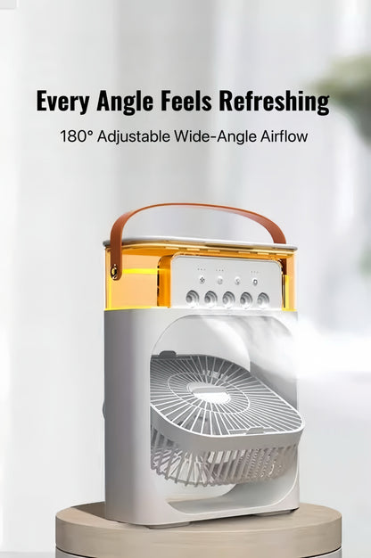 ChillBreeze Pro – Personal Cooling Fan with Adjustable Mist & Ambient Light - TrendyShopy