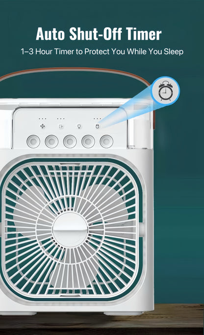 ChillBreeze Pro – Personal Cooling Fan with Adjustable Mist & Ambient Light - TrendyShopy