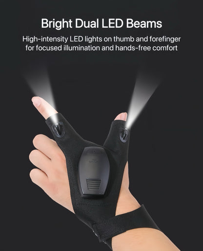 GlowGrip Pro – Waterproof Finger Flashlight Gloves - TrendyShopy