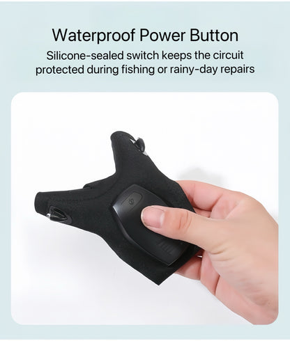 GlowGrip Pro – Waterproof Finger Flashlight Gloves - TrendyShopy