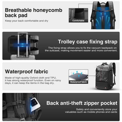 AirSeal Pro – Vacuum Compression Travel Backpack - TrendyShopy