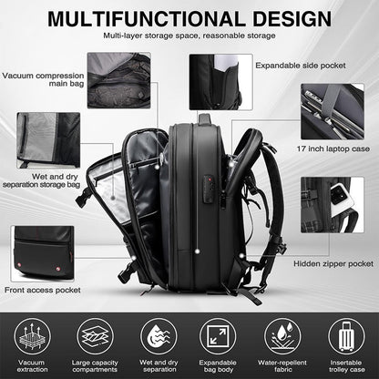 AirSeal Pro – Vacuum Compression Travel Backpack - TrendyShopy