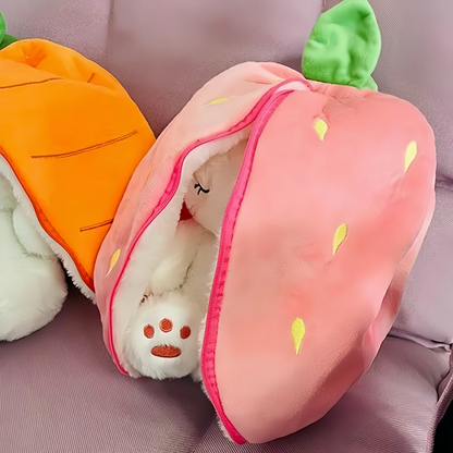 Breathing Buddies – 10 inch Plush Bunny Hidden in a Soft Fruit - TrendyShopy
