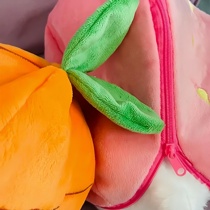 Breathing Buddies – 10 inch Plush Bunny Hidden in a Soft Fruit - TrendyShopy